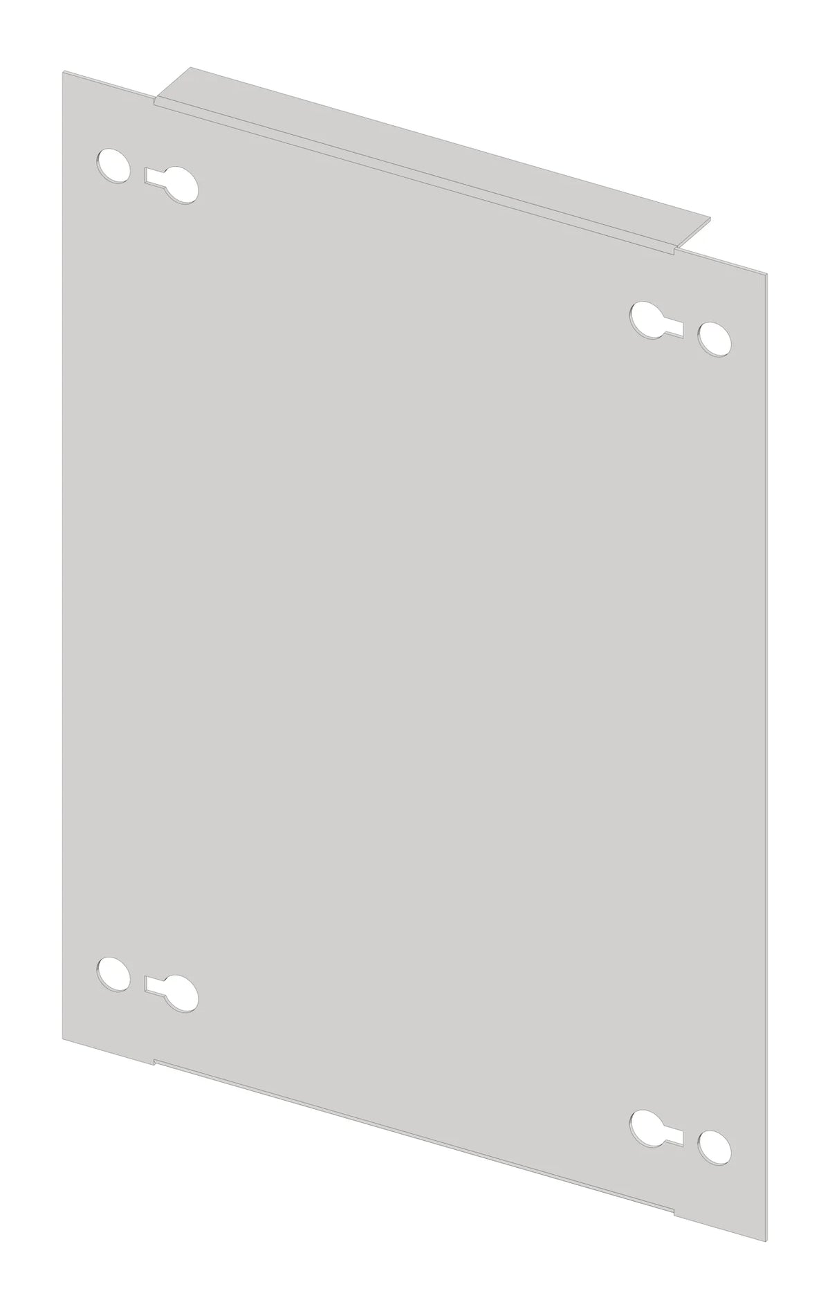 Frontplatte 200mm B6 Stahlblech