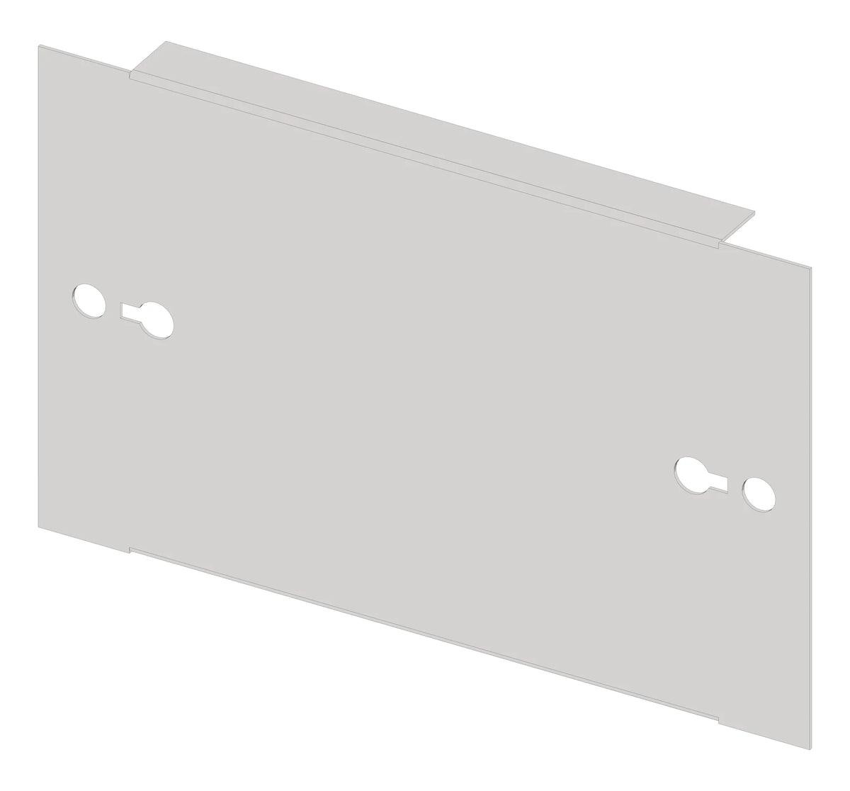 Frontplatte 220mm B3 Stahlblech