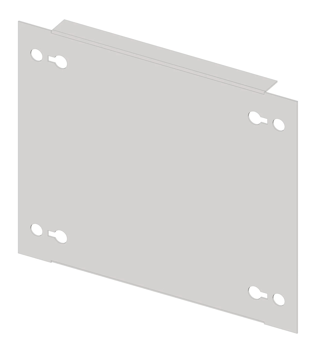 Frontplatte 220mm B4 Stahlblech