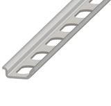 Hutschiene gelocht, L=2000 B=15 H=5mm