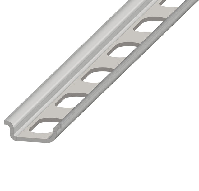 Hutschiene gelocht, L=2000 B=15 H=5mm