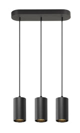 ASTO TUBE,PL, GU10, Pendellänge 250 cm, max. 3x10W, sw