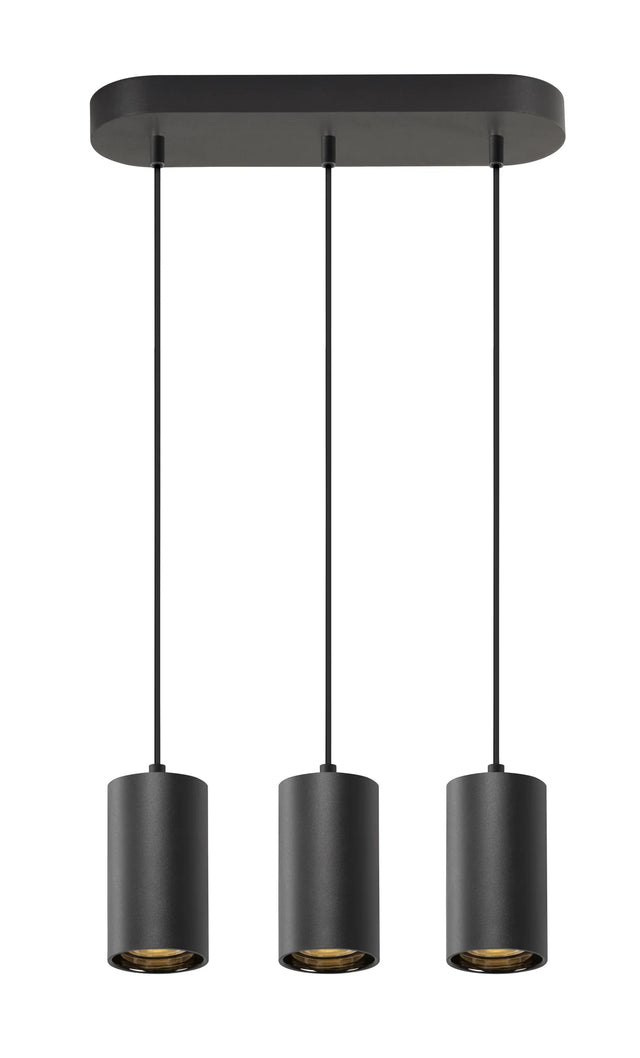 ASTO TUBE,PL, GU10, Pendellänge 250 cm, max. 3x10W, sw