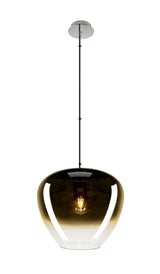 PANTILO CONVEX 40, Pendelleuchte, 150cm, E27, max. 40W, gold