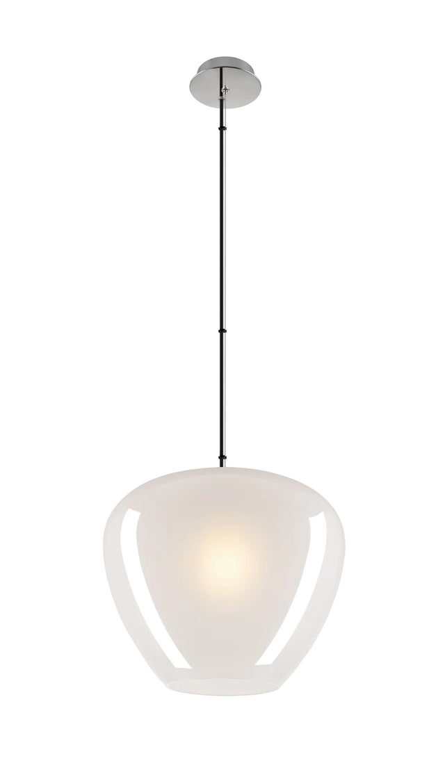 PANTILO CONVEX 40, Pendelleuchte, 150cm, E27, max. 40W, weiß