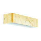 Wandleuchte "Sania 3" 12W 3000K blattvergoldet / weiss IP20