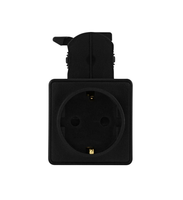 TRACK ON PLUG STECKDOSE MIT 3-PHASEN-ADAPTER SCHWARZ