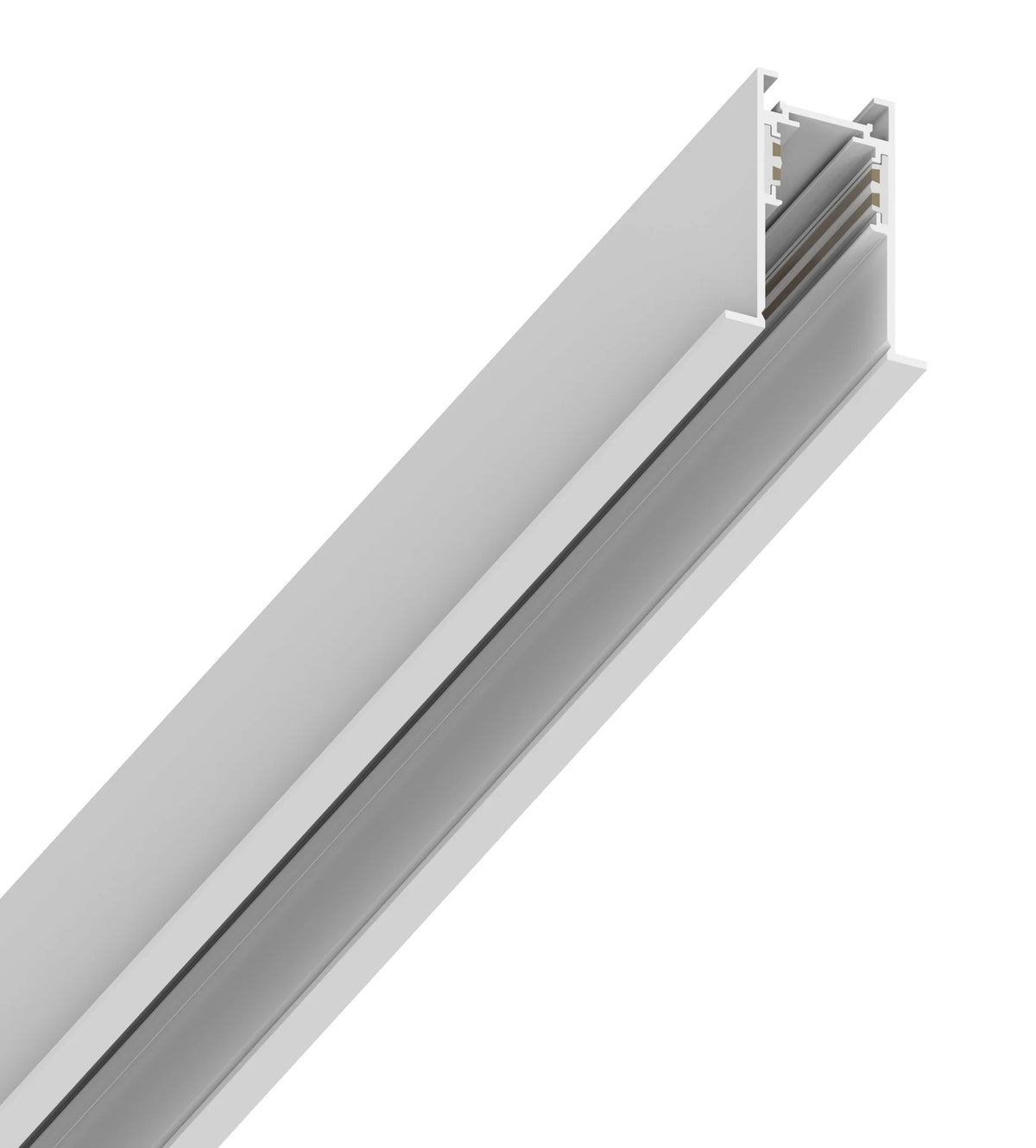 48V RECESSED FRAME TRACK 2000MM WEISS