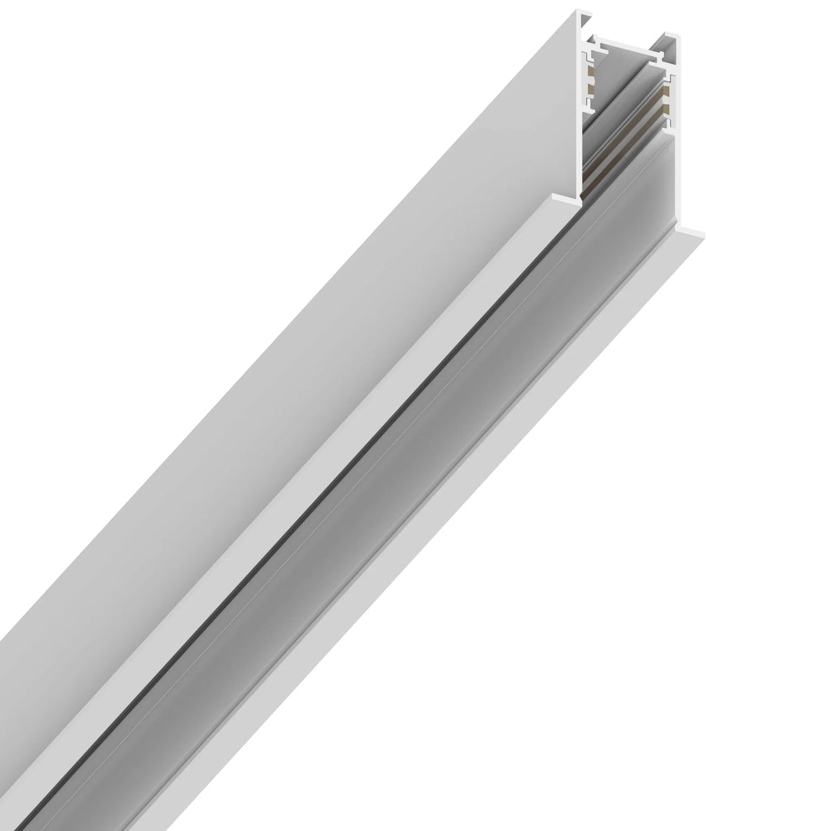 48V RECESSED FRAME TRACK 3000MM WEISS
