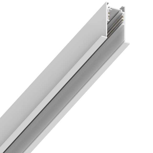 48V RECESSED FRAME TRACK 3000MM WEISS