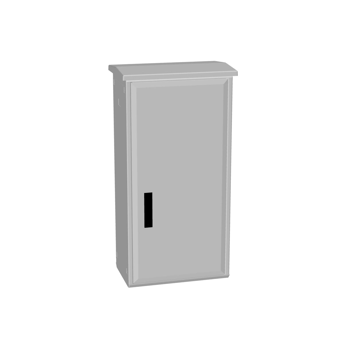 MAXIPOL + Regendach, Boden offen, 1-Tür H1000 B750 T312mm