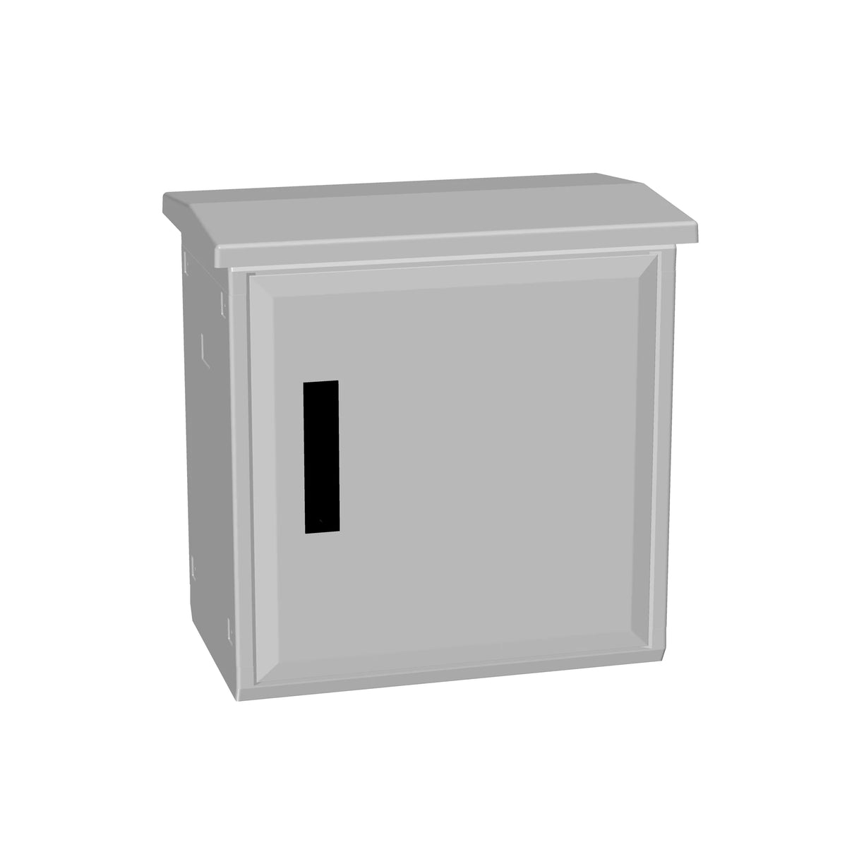 MAXIPOL+Regendach, Boden geschlossen, 1-Tür H500 B500 T312mm