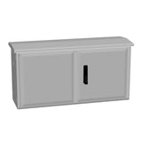 MAXIPOL+Regendach, Boden geschlossen, 2Flügel H500B1000T312