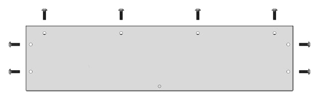 WSA Blindflansch für Typ K, Flanschausschnitt B=520 T=100mm