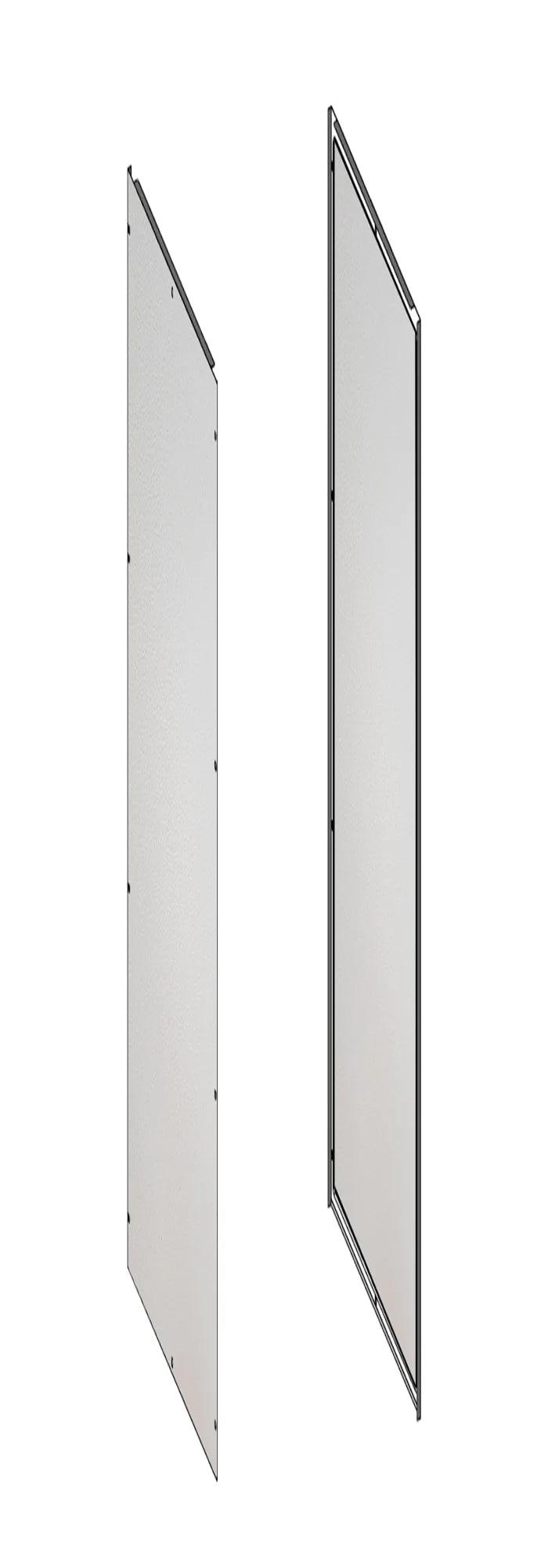 Seitenwände (Paar) H=2000 T=500mm, 1,2mm Baustahl RAL7035