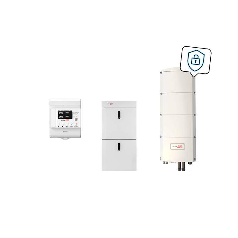 SolarEdge Home Paket mit SE8K-RWB48 und 9,7 kWh