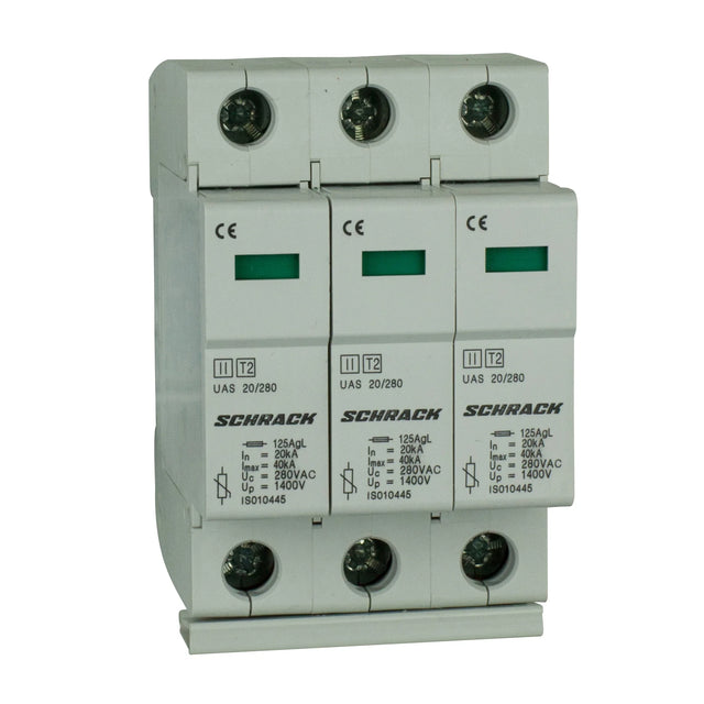 T2/C - Ableiter komplett, 3p, 3x20kA/280V - Serie UAS