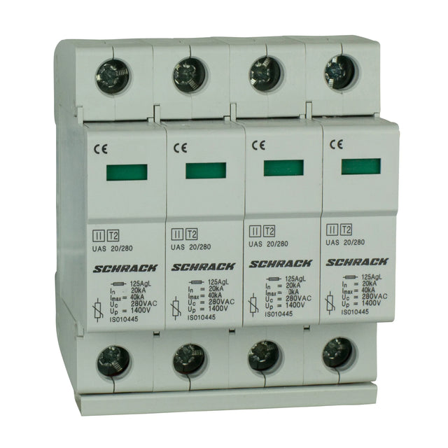 T2/C - Ableiter komplett, 4p, 4x20kA/280V - Serie UAS