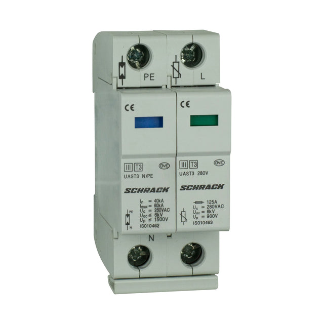 T3/D - Ableiter komplett, 1+1, 280V - Serie UAS