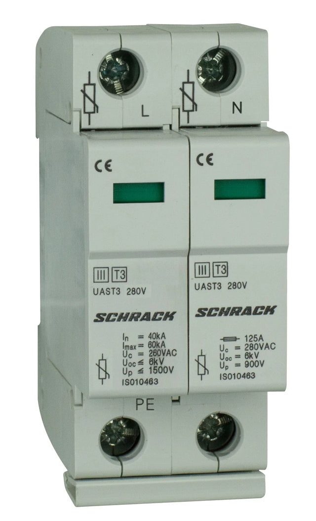 T3/D - Ableiter komplett, 2p, 280V - Serie UAS