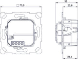 THEBEN Binäreingang UP 4f LUXORliving PS 1 RF Bussystem KNX-RF (Fu