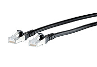 METZ CONNECT Patchkabel Cat6A 7,5m sw 1308457500-E S/FTP RJ45 AWG26 1:1