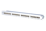 METZ CONNECT Patchpanel 24Ports 1HE 130855C-E 24Ports Cat6A Schirm