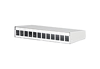 METZ CONNECT Modulträger Wandmont 130861-1202KE 12Ports RAL9010
