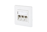 METZ CONNECT Anschlussdose Cat6A 3xRJ45 1309131027-E ver-ws Kanaleinb schräg