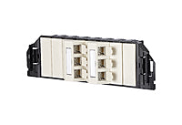 METZ CONNECT Anschlussdose Cat6A 6xRJ45 1309310601-E pws Bodentank/UFmont IDC