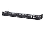 METZ CONNECT Patchpanel 24Ports 1HE 130A20-BK-E 24Ports Schirm