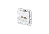 METZ CONNECT Anschlussdose Cat6A 2xRJ45 130B12D21127-E ver-ws Kanaleinb schräg