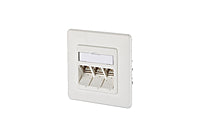 METZ CONNECT Anschlussdose Cat6A AP rws 130B12D31002-E 3xRJ45 Kanaleinb schräg