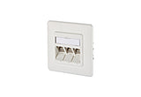 METZ CONNECT Anschlussdose Cat6A AP rws 130B12D31002-E 3xRJ45 Kanaleinb schräg