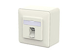 METZ CONNECT Anschlussdose Cat6A AP rws 130E370002-I 1xRJ45 schräg LSA