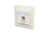 METZ CONNECT Anschlussdose Cat6A 1xRJ45 130E371002-I rws Kanaleinb schräg LSA