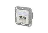 METZ CONNECT Anschlussdose Cat6A 2xRJ45 130E381127-I ver-ws Kanaleinb schräg