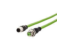 METZ CONNECT Patchkabel Cat5E SF/FTP gn 142M1D12073 IP67 7,3m M12 M12 22qmm