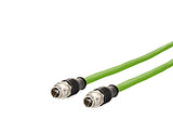 METZ CONNECT Patchkabel Cat6A S/FTP IP20 142M2X11010 1m gn M12 M12 1:1 26qmm