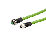 METZ CONNECT Patchkabel Cat6A SF/UTP 2m 142M7X12020 IP65 gn M12 M12 1:1 24qmm