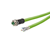 METZ CONNECT Patchkabel Cat7 SF/UTP IPX7 142M7X20020 2m gn M12 fr.Ende
