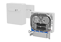 METZ CONNECT LWL-Anschlussdose 4xLC-D AP 1501597R04HC ws nach unten Wickelvorrat