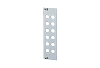 METZ CONNECT LWL-Frontplatte 12f ST 15024A0100-E Hutschiene max:12f