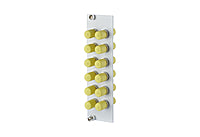 METZ CONNECT LWL-Frontplatte 12f ST 15024A0112-E Hutschiene max:12f