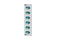 METZ CONNECT LWL-Frontplatte 6f LC-D OM3 15024A7706-E Hutschiene max:6f