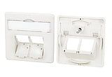 METZ CONNECT Zentralplatte RJ45 2f pws 860023-I Schraubbef m.Staubschutz