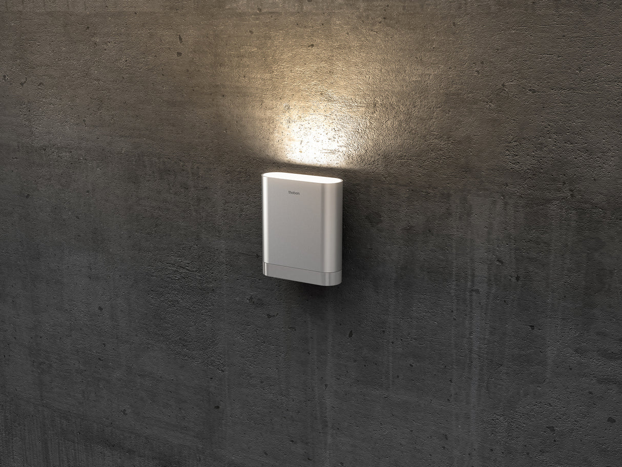 THEBEN LED-Uplight 8,5W 3000K 760lm alu theLeda D U AL Konv DALI