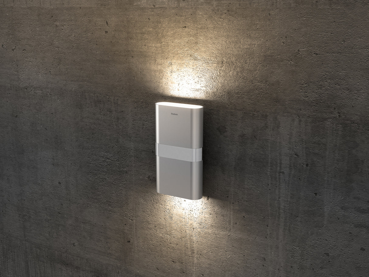 THEBEN LED-Up/Down Leuchte 11W 3000K alu theLeda D UDL AL 950lm Konv