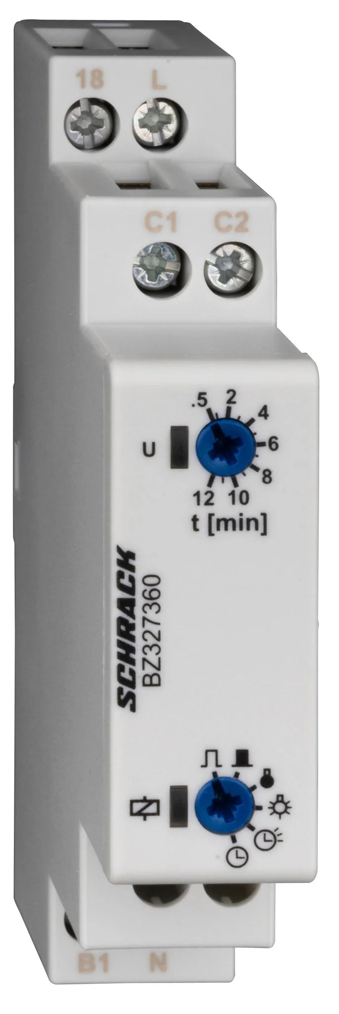 Treppenhausautomat VOWA+, 1-12m,16A,Vorwarnung+Steuereingang