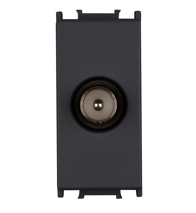TV Einzeldose 1M 0dB, schwarz
